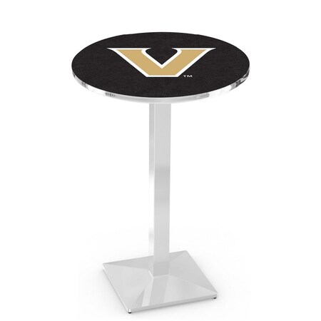 Holland Bar Stool Co 36" Chrome Vanderbilt Pub Table L217C3628Vander